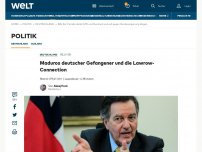 Bild zum Artikel: Maduros deutscher Gefangener und die Lawrow-Connection