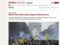Bild zum Artikel: Anti-Terror-Kräfte: Macron setzt Elitesoldaten gegen Gelbwesten ein