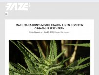 Bild zum Artikel: Marihuana-Konsum soll Frauen einen besseren Orgasmus bescheren