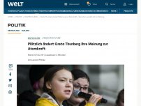 Bild zum Artikel: Plötzlich ändert Greta Thunberg ihre Meinung zur Atomkraft