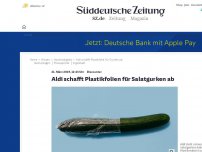 Bild zum Artikel: Discounter: Aldi schafft Plastikfolien für Salatgurken ab