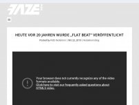 Bild zum Artikel: Heute vor 20 Jahren wurde „Flat Beat“ veröffentlicht