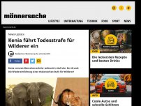 Bild zum Artikel: Kenia führt Todesstrafe Strafe für Wilderer ein