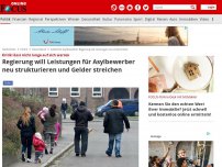 Bild zum Artikel: Kritik lässt nicht lange auf sich warten - Regierung will Leistungen für Asylbewerber neu strukturieren und Gelder streichen