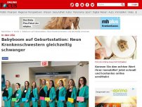 Bild zum Artikel: In den USA - Babyboom auf Geburtsstation: Neun Krankenschwestern gleichzeitig schwanger