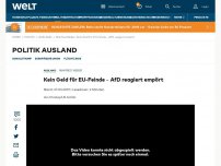 Bild zum Artikel: Kein Geld für EU-Feinde – AfD reagiert empört