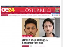 Bild zum Artikel: Junkie-Duo schlug 10 Senioren fast tot