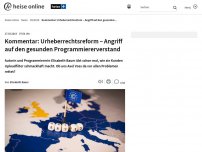 Bild zum Artikel: Kommentar: Urheberrechtsreform – Angriff auf den gesunden Programmiererverstand