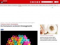 Bild zum Artikel: Trinkhalme, Geschirr, Wattestäbchen - EU-Parlament verbietet Einwegplastik