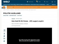 Bild zum Artikel: Kein Geld für EU-Feinde – AfD tobt