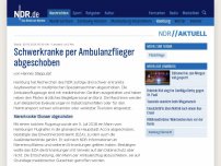 Bild zum Artikel: Schwerkranke im Ambulanzflieger abgeschoben