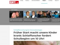 Bild zum Artikel: Früher Start macht unsere Kinder krank: Schlafforscher fordert Schulbeginn um 10 Uhr!