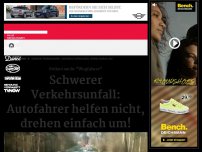 Bild zum Artikel: Schwerer Verkehrsunfall: Autofahrer helfen nicht, drehen einfach um!