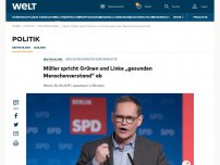 Bild zum Artikel: Müller spricht Grünen und Linke gesunden Menschenverstand ab