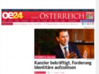 Bild zum Artikel: Kanzler bekräftigt Forderung Identitäre aufzulösen