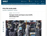 Bild zum Artikel: Teenagern droht nach Kapern eines Schiffs lebenslange Haft