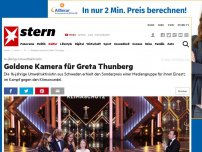 Bild zum Artikel: Video: Goldene Kamera für Greta Thunberg