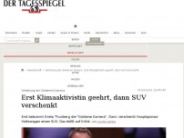 Bild zum Artikel: Erst Klimaaktivistin geehrt, dann gesponsorten SUV verschenkt