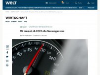 Bild zum Artikel: EU bremst ab 2022 alle Neuwagen aus