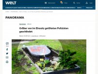 Bild zum Artikel: Gräber von im Einsatz getöteten Polizisten geschändet