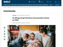 Bild zum Artikel: 61-Jährige bringt Kind ihres homosexuellen Sohnes zur Welt