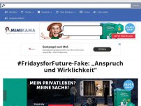 Bild zum Artikel: #FridaysforFuture-Fake: „Anspruch und Wirklichkeit“