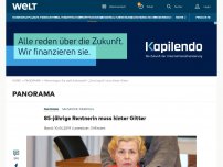 Bild zum Artikel: 85-jährige Rentnerin muss hinter Gitter