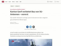 Bild zum Artikel: Kanton Genf verbietet Bau von 5G-Antennen – vorerst