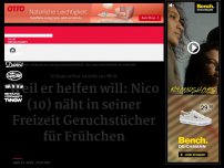 Bild zum Artikel: Ein ganz besonderes Hobby: Nico näht Geruchstücher für Frühchen