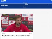 Bild zum Artikel: Fussball - Klopp fordert lebenslanges Stadionverbot für Rassisten