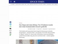 Bild zum Artikel: Der Hype mit dem Klima: Vor 50 Jahren wurde mit einer kommenden Eiszeit gedroht