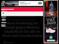 Bild zum Artikel: Neue Forderung im Kampf gegen Masern: Impfpflicht für alle in Kitas und Grundschulen