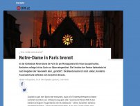 Bild zum Artikel: Brand in Pariser Kathedrale Notre-Dame
