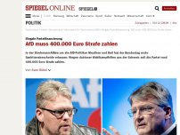 Bild zum Artikel: Illegale Parteifinanzierung: AfD muss 400.000 Euro Strafe zahlen