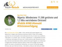 Bild zum Artikel: Nigeria: Mindestens 11.500 getötete und 1,3 Mio vertriebene Christen! - von Mag. Robert Cvrkal