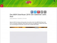 Bild zum Artikel: Das MDR Osterfeuer 2019: Der Gewinner steht fest! | MDR JUMP