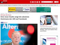 Bild zum Artikel: 85 Prozent aller Shares - Eine neue Studie zeigt die absolute Dominanz der AfD auf Facebook