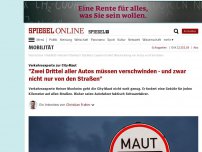 Bild zum Artikel: Verkehrsexperte zur City-Maut: 'Zwei Drittel aller Autos müssen von den Straßen verschwinden'