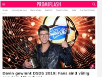 Bild zum Artikel: Davin gewinnt DSDS 2019: Fans sind völlig aus dem Häuschen!