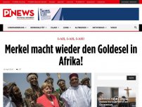 Bild zum Artikel: I-ah, I-ah, I-ah! Merkel macht wieder den Esel in Afrika!