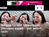 Bild zum Artikel: Bloggerin will lebendigen Oktopus essen – der wehrt sich!