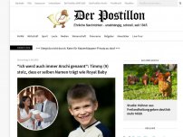 Bild zum Artikel: 'Ich werd auch immer Arschi genannt': Timmy (9) stolz, dass er selben Namen trägt wie Royal Baby