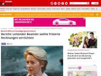 Bild zum Artikel: Berater-Affäre im Verteidigungsministerium - Bericht: Leitender Beamter wollte frisierte Rechnungen vernichten