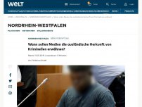 Bild zum Artikel: Wann sollen Medien die ausländische Herkunft von Kriminellen erwähnen?