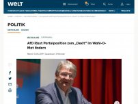 Bild zum Artikel: AfD lässt Parteiposition zum „Dexit“ im Wahl-O-Mat ändern