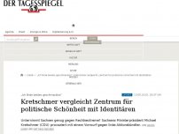 Bild zum Artikel: Kretschmer vergleicht Zentrum für politische Schönheit mit Identitären