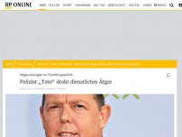 Bild zum Artikel: Wegen Aussagen zur Flüchtlingspolitik: Polizist „Toto“ droht dienstlicher Ärger