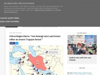 Bild zum Artikel: USA schlagen Alarm: 'Iran bewegt sein Land immer näher an unsere Truppen heran!'