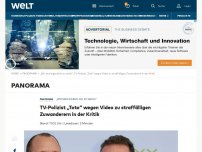 Bild zum Artikel: TV-Polizist „Toto“ wegen Video zu straffälligen Zuwanderern in der Kritik