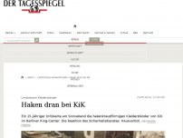 Bild zum Artikel: Haken dran bei KiK